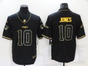 Wholesale Cheap Men's New England Patriots #10 Mac Jones Black Gold 2020 Salute To Service Stitched NFL Nike Limited Jersey