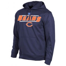 Wholesale Cheap Chicago Bears Majestic Synthetic Hoodie Sweatshirt Navy Blue