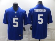 Wholesale Cheap Men's New York Giants #5 Kayvon Thibodeaux 2022 Blue Vapor Untouchable Limited Stitched Jersey