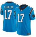 Cheap Men's Carolina Panthers #17 Xavier Legette Blue 2024 Draft F.U.S.E. Vapor Limited Football Stitched Jersey