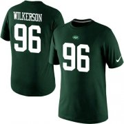 Wholesale Cheap Nike New York Jets #96 Muhammad Wilkerson Pride Name & Number NFL T-Shirt Green