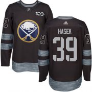 Wholesale Cheap Adidas Sabres #39 Dominik Hasek Black 1917-2017 100th Anniversary Stitched NHL Jersey