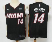Wholesale Cheap Men's Miami Heat #14 Tyler Herro Black 2019 Nike Swingman Stitched NBA Jersey With The Sponsor Logo