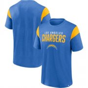 Wholesale Men's Los Angeles Chargers Powder Blue Gold Home Stretch Team T-Shirt