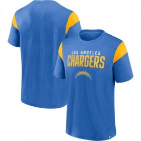 Wholesale Men\'s Los Angeles Chargers Powder Blue Gold Home Stretch Team T-Shirt