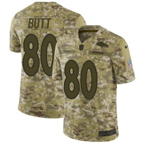 Wholesale Cheap Nike Broncos #80 Jake Butt Camo Men\'s Stitched NFL Limited 2018 Salute To Service Jersey