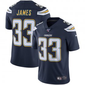 Wholesale Cheap Los Angeles Chargers #33 Derwin James Nike 100th Season Vapor Limited Jersey Navy