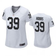 Wholesale Cheap Women's Las Vegas Raiders #39 Nate Hobbs White Game Jersey