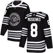 Wholesale Cheap Adidas Blackhawks #8 Bill Mosienko Black Authentic 2019 Winter Classic Stitched NHL Jersey