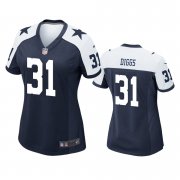 Wholesale Cheap Women's Dallas Cowboys #31 Trevon Diggs Navy Alternate Game Jersey