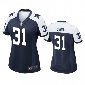 Wholesale Cheap Women\'s Dallas Cowboys #31 Trevon Diggs Navy Alternate Game Jersey