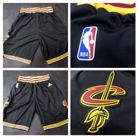 Wholesale Cheap Men\'s Cleveland Cavaliers 2016 New Black Shorts