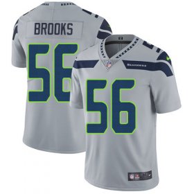 Wholesale Cheap Nike Seahawks #56 Jordyn Brooks Grey Alternate Youth Stitched NFL Vapor Untouchable Limited Jersey