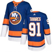 Wholesale Cheap Adidas Islanders #91 John Tavares Royal Blue Home Authentic Stitched NHL Jersey