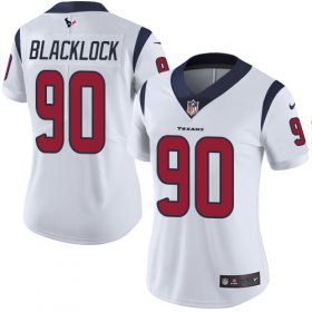 Wholesale Cheap Nike Texans #90 Ross Blacklock White Women\'s Stitched NFL Vapor Untouchable Limited Jersey