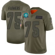Wholesale Cheap Nike Dolphins #75 Ereck Flowers Camo Men's Stitched NFL Limited 2019 Salute To Service Jersey