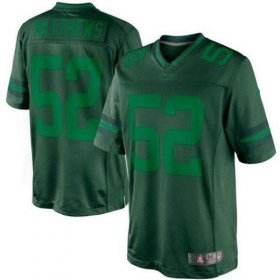 Wholesale Cheap Nike Packers #52 Clay Matthews Green Men\'s Stitched NFL Drenched Limited Jersey