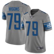 Wholesale Cheap Nike Lions #79 Kenny Wiggins Gray Men's Stitched NFL Limited Inverted Legend Jersey