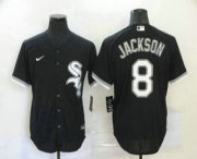 Wholesale Cheap Men's Chicago White Sox #8 Bo Jackson Black Stitched MLB Cool Base Nike Jersey