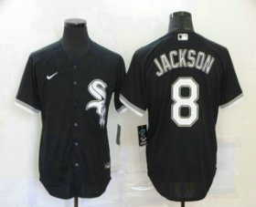 Wholesale Cheap Men\'s Chicago White Sox #8 Bo Jackson Black Stitched MLB Cool Base Nike Jersey