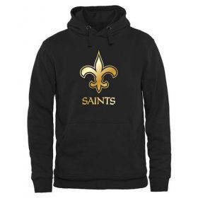 Wholesale Cheap Men\'s New Orleans Saints Pro Line Black Gold Collection Pullover Hoodie