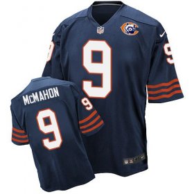 Wholesale Cheap Nike Bears #9 Jim McMahon Navy Blue Throwback Men\'s Stitched NFL Elite Jersey