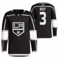 Wholesale Cheap Men's Los Angeles Kings #3 Matt Roy Black Stitched Jersey