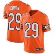Wholesale Cheap Nike Bears #29 Tarik Cohen Orange Men's Stitched NFL Limited Rush Jersey