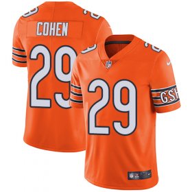 Wholesale Cheap Nike Bears #29 Tarik Cohen Orange Men\'s Stitched NFL Limited Rush Jersey