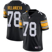 Wholesale Cheap Nike Steelers #78 Alejandro Villanueva Black Alternate Men's Stitched NFL Vapor Untouchable Limited Jersey