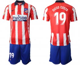 Wholesale Cheap Men 2020-2021 club Atletico Madrid home 19 red Soccer Jerseys