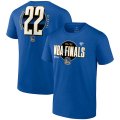 Wholesale Cheap Men's Golden State Warriors #22 Andrew Wiggins 2022 Royal NBA Finals Name & Number T-Shirt