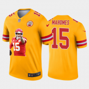 Cheap Kansas City Chiefs #15 Patrick Mahomes Nike Team Hero 1 Vapor Limited NFL Jersey Yellow