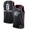 Wholesale Cheap Thunder #0 Russell Westbrook Black Basketball Jordan Swingman 2019 All-Star Game Jersey