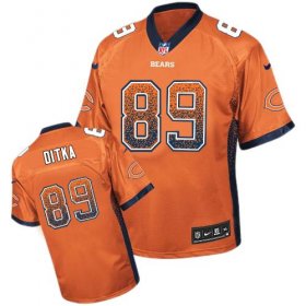 Wholesale Cheap Nike Bears #89 Mike Ditka Orange Alternate Men\'s Stitched NFL Elite Drift Fashion Jersey
