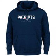 Wholesale Cheap New England Patriots Critical Victory Pullover Hoodie Navy Blue