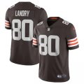 Wholesale Cheap Cleveland Browns #80 Jarvis Landry Men's Nike Brown 2020 Vapor Limited Jersey