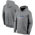 Wholesale Cheap Men's Chicago Cubs Nike Charcoal Authentic Collection Therma Performance Pullover Hoodie
