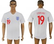 Wholesale Cheap England #19 Sterling Home Thai Version Soccer Country Jersey