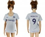 Wholesale Cheap Women's Chelsea #9 Morata Away Soccer Club Jersey