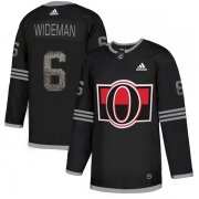 Wholesale Cheap Adidas Senators #6 Chris Wideman Black_1 Authentic Classic Stitched NHL Jersey