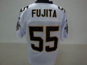 Wholesale Cheap Saints #55 Scott Fujita White Stitched NFL Jersey