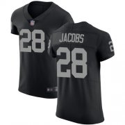 Wholesale Cheap Nike Raiders #28 Josh Jacobs Black Team Color Men's Stitched NFL Vapor Untouchable Elite Jersey