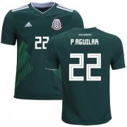 Wholesale Cheap Mexico #22 P.Aguilar Home Kid Soccer Country Jersey