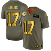 Wholesale Cheap Green Bay Packers #17 Davante Adams NFL Men's Nike Olive Gold 2019 Salute to Service Limited Jersey