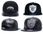 Wholesale Cheap NFL Oakland Raiders Team Logo Black Reflective Adjustable Hat
