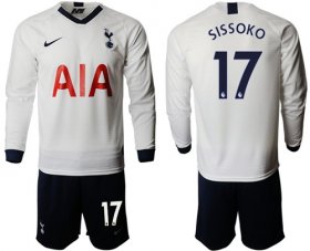 Wholesale Cheap Tottenham Hotspur #17 Sissoko Home Long Sleeves Soccer Club Jersey