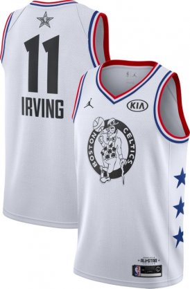 Wholesale Cheap Jordan Men\'s 2019 NBA All-Star Game #11 Kyrie Irving White Dri-FIT Swingman Jersey