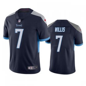 Wholesale Cheap Men\'s Tennessee Titans #7 Malik Willis Navy Vapor Untouchable Stitched Jersey