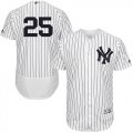 Wholesale Cheap Yankees #25 Gleyber Torres White Strip Flexbase Authentic Collection Stitched MLB Jersey